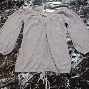 Gray Sweater Bell Sleeves